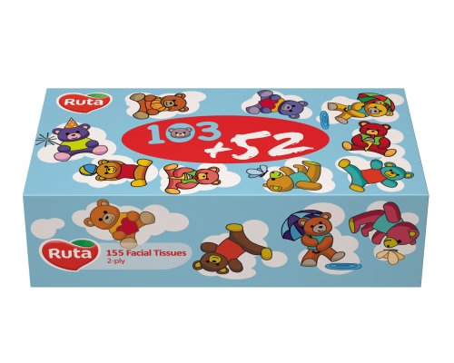 Facial tissue Ruta Kids 2-ply  155 sheets
