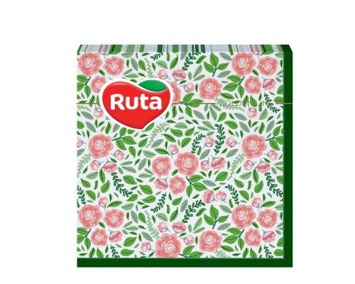 Napkins Ruta Flora 2-ply 33x33 cm, 20 sheets