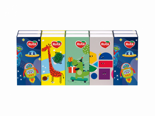 Handkerchiefs 3 ply Ruta Kids 3 ply 10x10
