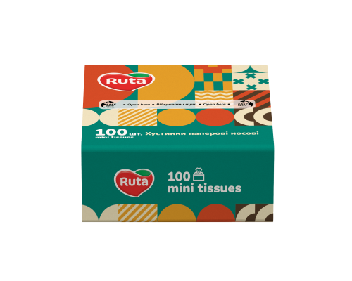 Handkerchiefs 2-ply Ruta Mini tissue 3 ply 100 sheets