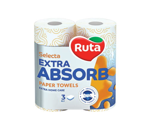 Paper towels Ruta Selecta Mega roll 3-ply 2 rolls