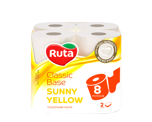 Папір туалетний Ruta Classic Base 8рул 2ш