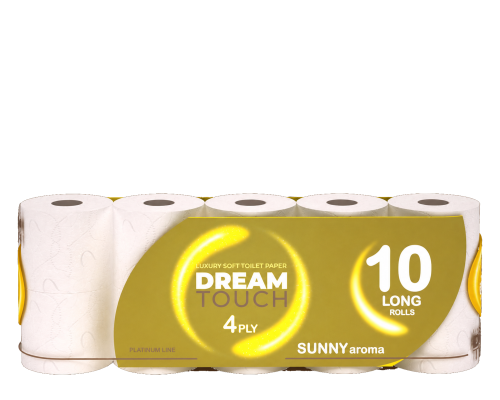 Папір туалетний 4-шаровий Ruta Dream Touch, 10 рулонів