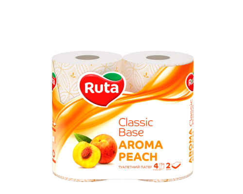 Toilet paper Ruta Peach 2-ply 4 rolls