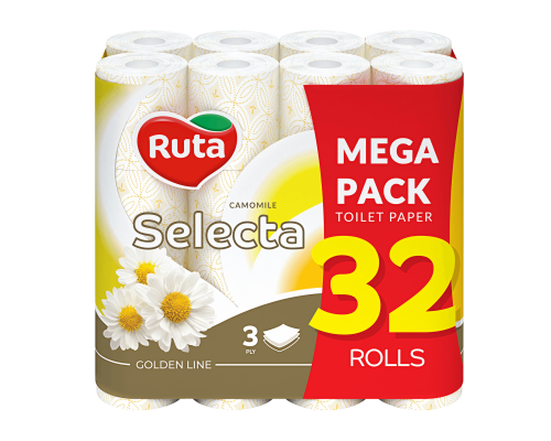 Toilet paper Ruta Selecta Chamomile 3-ply 32 rolls