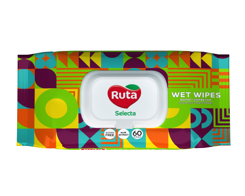 Wet wipes Ruta Selecta for Family 60 sheets