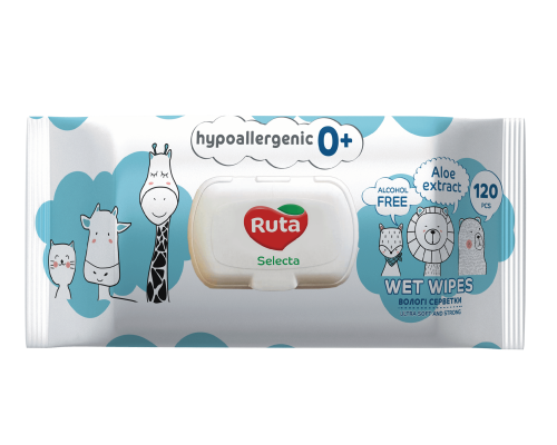 Wet wipes Ruta Selecta for kids 120 sheets